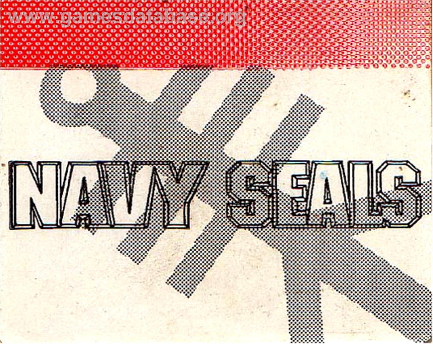 Navy Seals - Amstrad GX4000 - Artwork - Cartridge Top