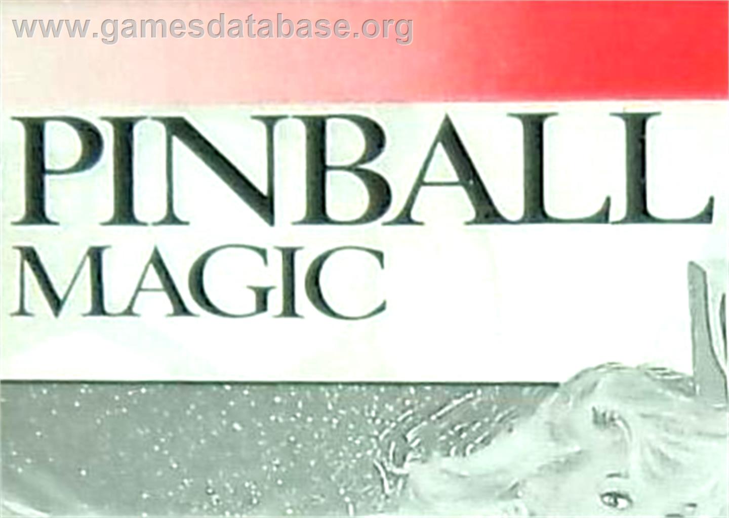 Pinball Magic - Amstrad GX4000 - Artwork - Cartridge Top