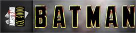 Arcade Cabinet Marquee for Batman The Movie.