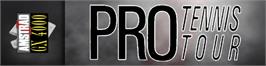 Arcade Cabinet Marquee for Pro Tennis Tour.