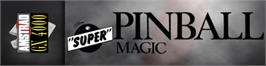 Arcade Cabinet Marquee for Super Pinball Magic.