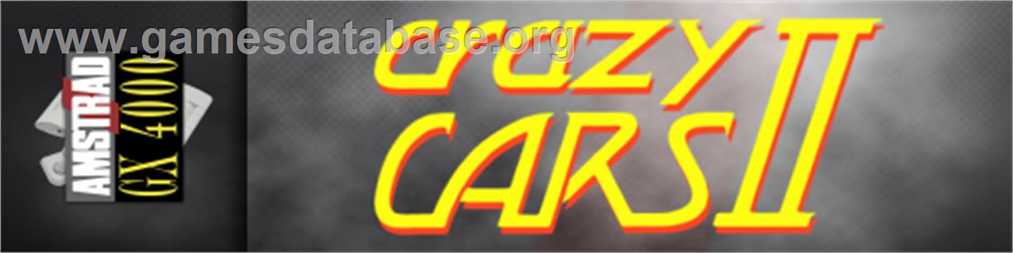 Crazy Cars II - Amstrad GX4000 - Artwork - Marquee
