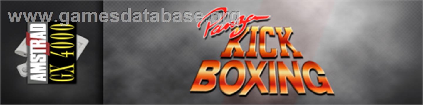 Panza Kick Boxing - Amstrad GX4000 - Artwork - Marquee
