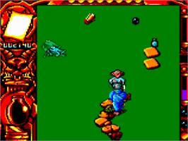 In game image of Mystical on the Amstrad GX4000.