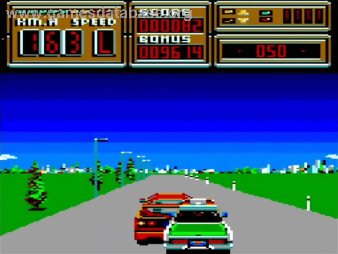 Crazy Cars II - Amstrad GX4000 - Artwork - In Game