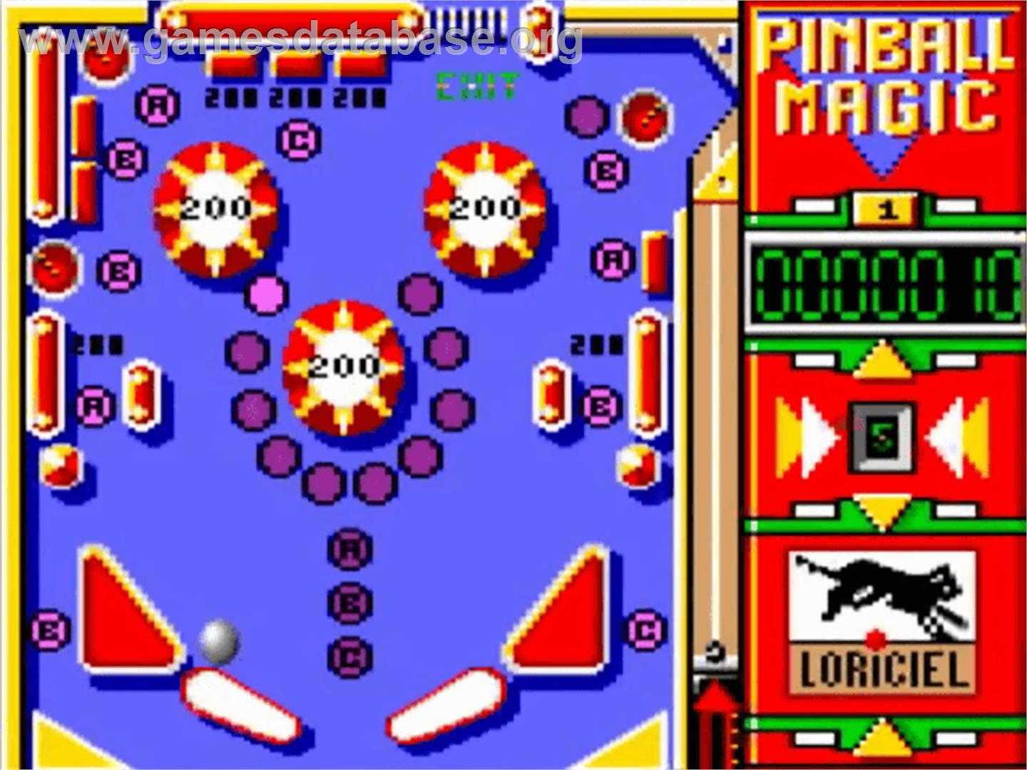 Pinball Magic - Amstrad GX4000 - Artwork - In Game