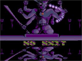 Title screen of No Exit on the Amstrad GX4000.
