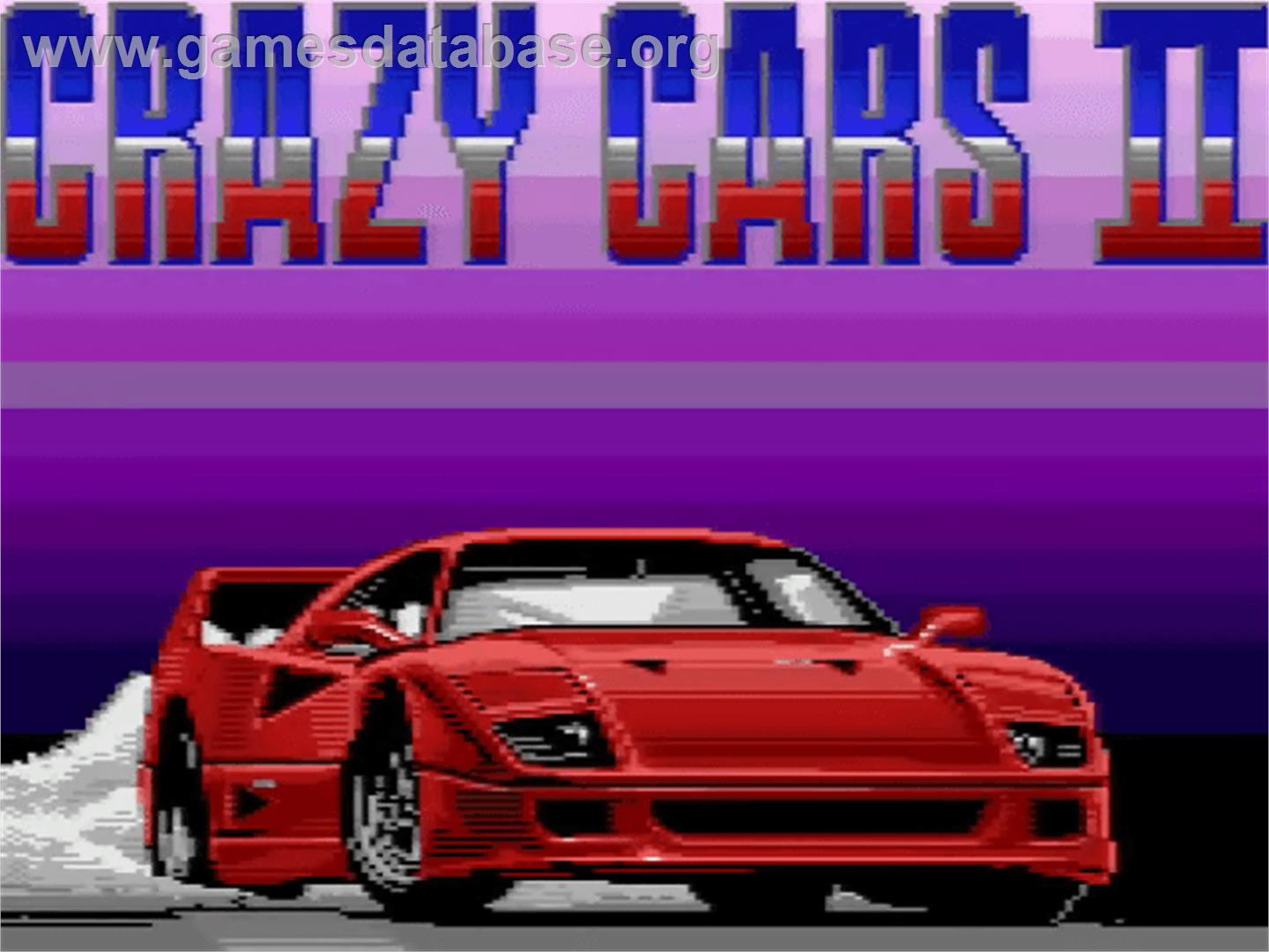 Crazy Cars II - Amstrad GX4000 - Artwork - Title Screen