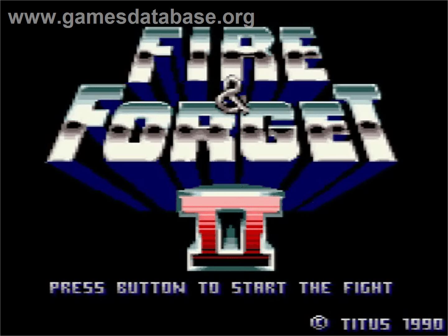 Fire And Forget 2 - Amstrad GX4000 - Artwork - Title Screen