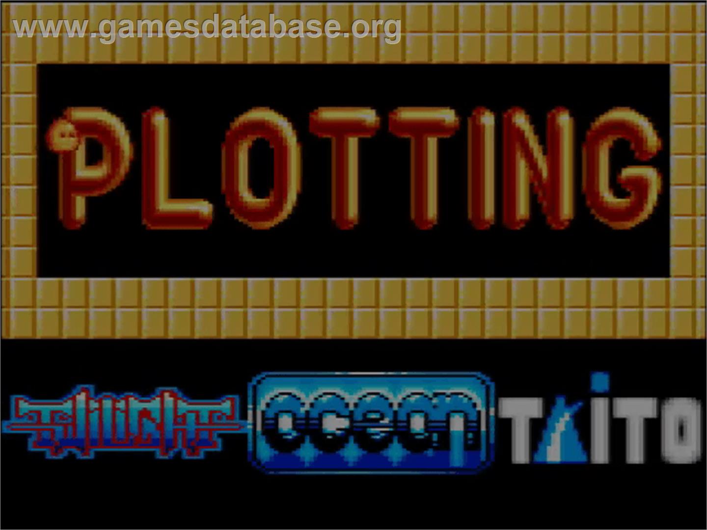 Plotting - Amstrad GX4000 - Artwork - Title Screen