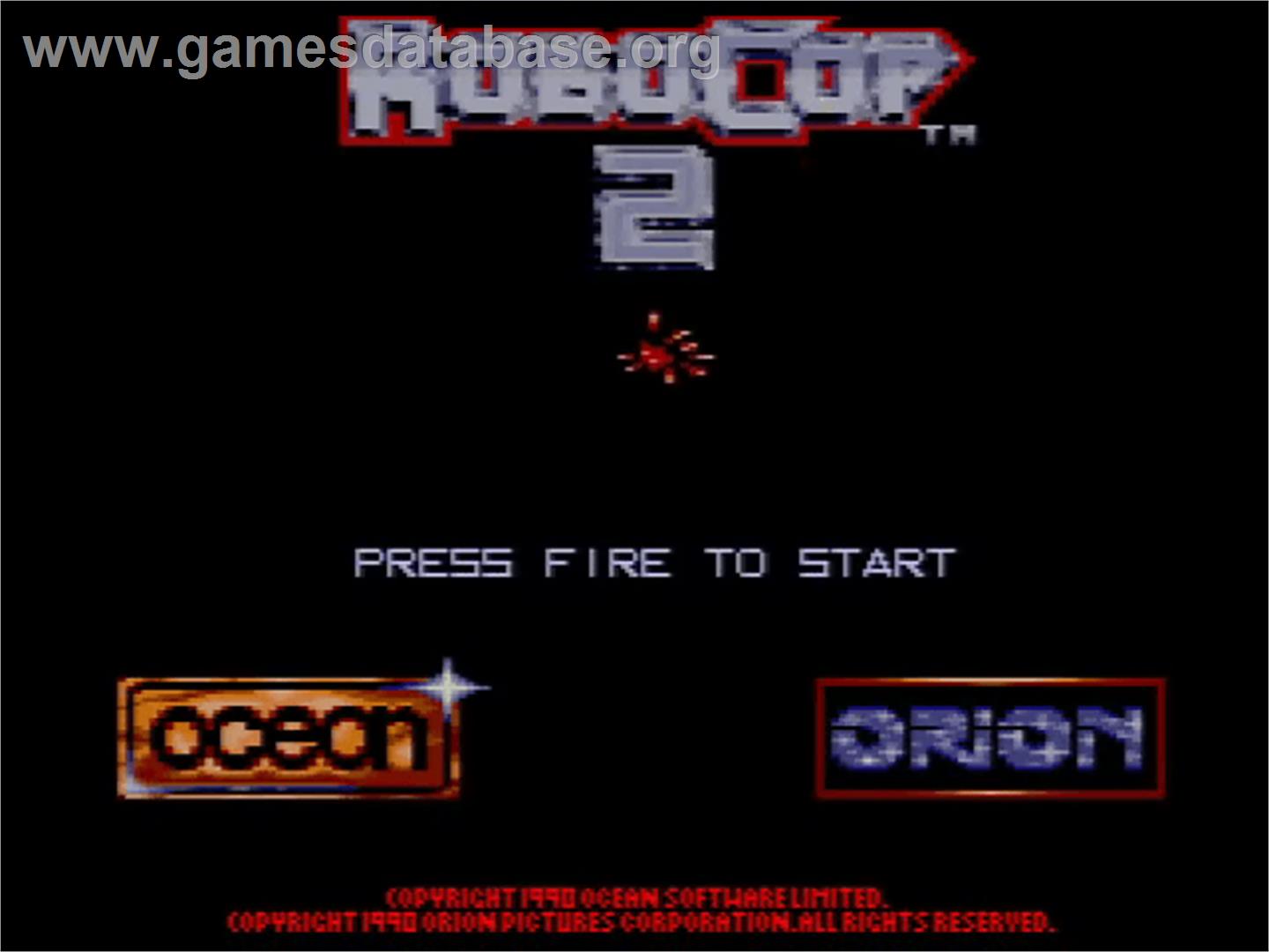Robocop 2 - Amstrad GX4000 - Artwork - Title Screen