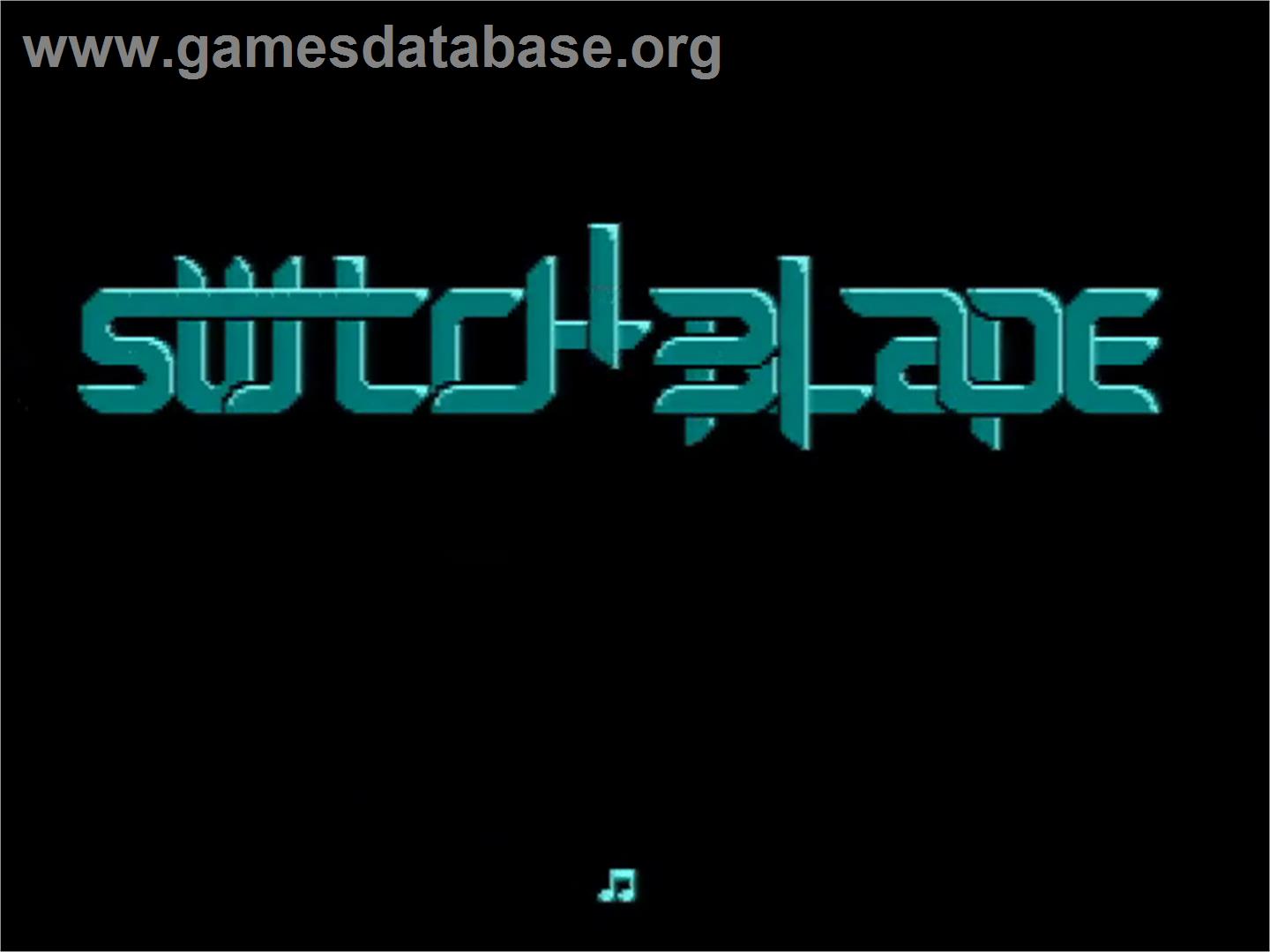 Switchblade - Amstrad GX4000 - Artwork - Title Screen