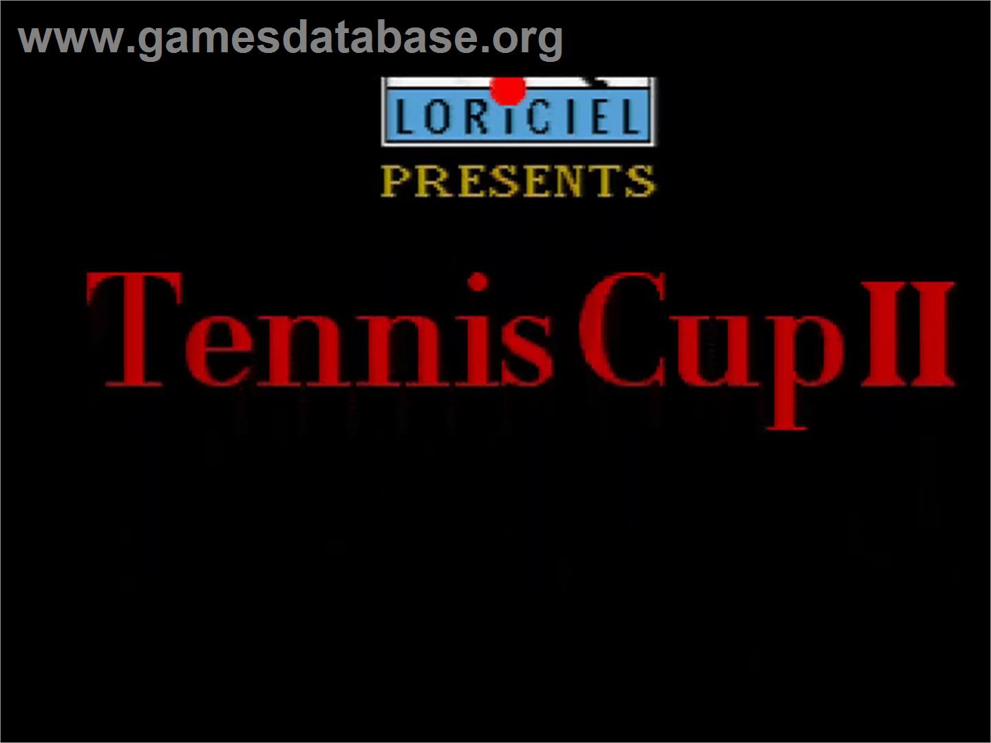 Tennis Cup 2 - Amstrad GX4000 - Artwork - Title Screen