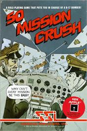 Box cover for 50 Mission Crush on the Apple II.