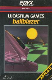 Box cover for Ballblazer on the Apple II.