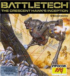 Box cover for Battletech: The Crescent Hawk's Inception on the Apple II.