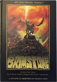 Box cover for Brimstone on the Apple II.