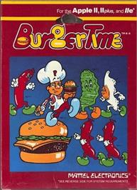 Box cover for Burgertime on the Apple II.
