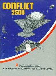 Box cover for Conflict 2500 on the Apple II.