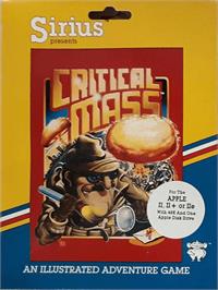 Box cover for Critical Mass on the Apple II.