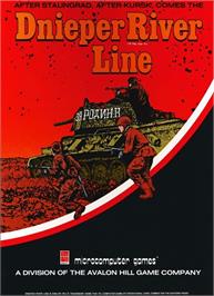 Box cover for Dnieper River Line on the Apple II.