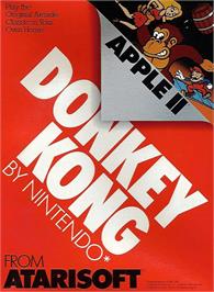 Box cover for Donkey Kong on the Apple II.