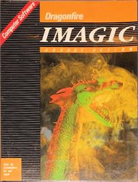 Box cover for Dragonfire on the Apple II.