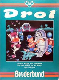 Box cover for Drol on the Apple II.