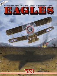 Box cover for Eagles on the Apple II.
