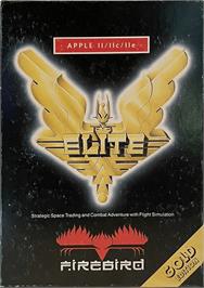 Box cover for Elite on the Apple II.