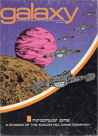 Box cover for Galaxy on the Apple II.