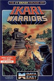 Box cover for Ikari Warriors on the Apple II.