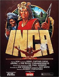 Box cover for Inca on the Apple II.