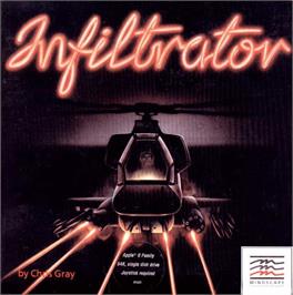 Box cover for Infiltrator on the Apple II.