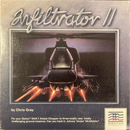 Box cover for Infiltrator 2 on the Apple II.