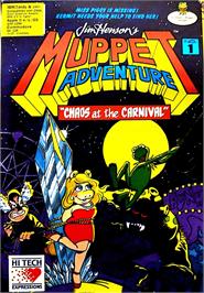 Box cover for Jim Henson's Muppet Adventure: Chaos at the Carnival on the Apple II.