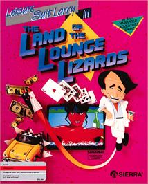 Box cover for Leisure Suit Larry in the Land of the Lounge Lizards on the Apple II.