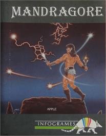 Box cover for Mandragore on the Apple II.