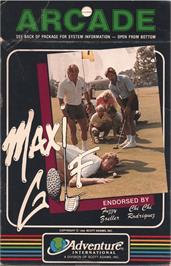 Box cover for Maxi Golf on the Apple II.