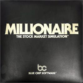 Box cover for Millionaire - The Stock Market Simulation on the Apple II.