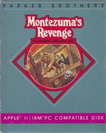 Box cover for Montezuma's Revenge on the Apple II.