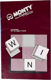 Box cover for Monty Plays Scrabble on the Apple II.