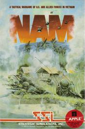 Box cover for Nam on the Apple II.