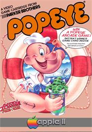 Box cover for Popeye on the Apple II.