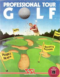Box cover for Professional Tour Golf on the Apple II.