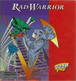 Box cover for Rad Warrior on the Apple II.