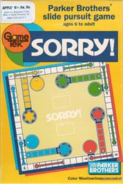 Box cover for Sorry! on the Apple II.