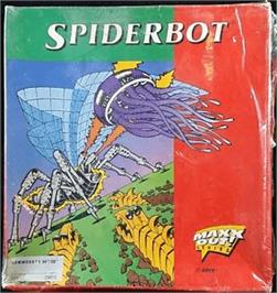 Box cover for Spiderbot on the Apple II.