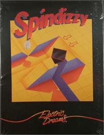 Box cover for Spindizzy on the Apple II.