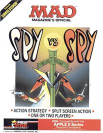 Box cover for Spy Vs Spy on the Apple II.